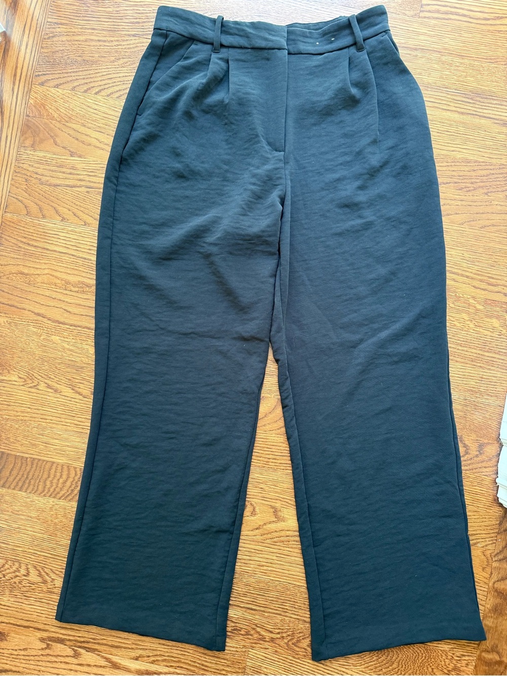 ABERCROMBIE & FITCH Wide Leg Tailored Pants Pleated Office Siren Career Black 31